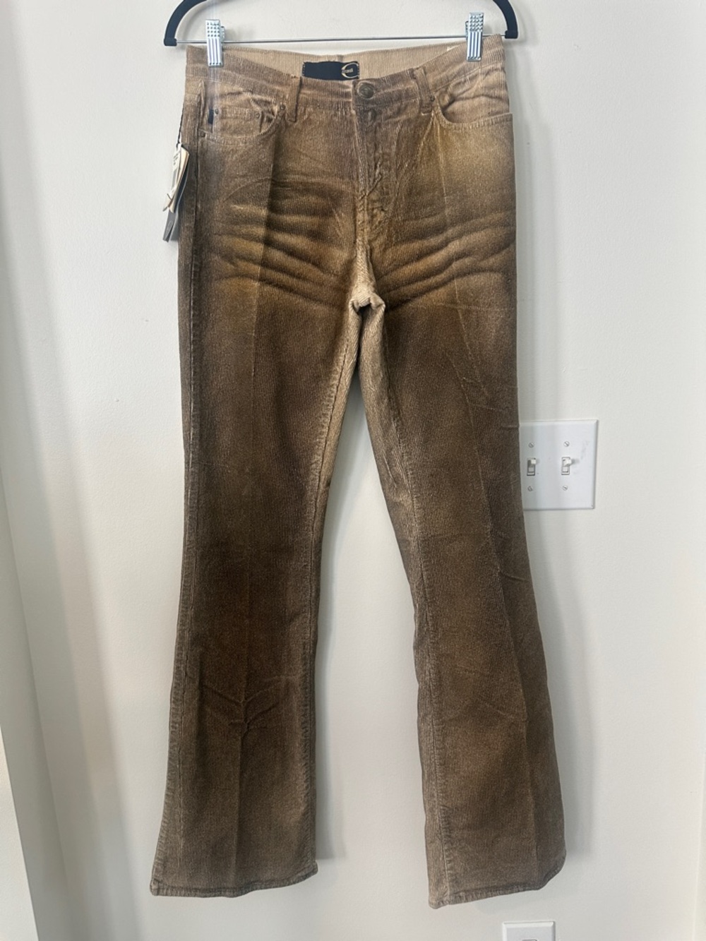 Just Cavalli by Roberto Cavalli Early 2000 Faded Brown Jeans 33
